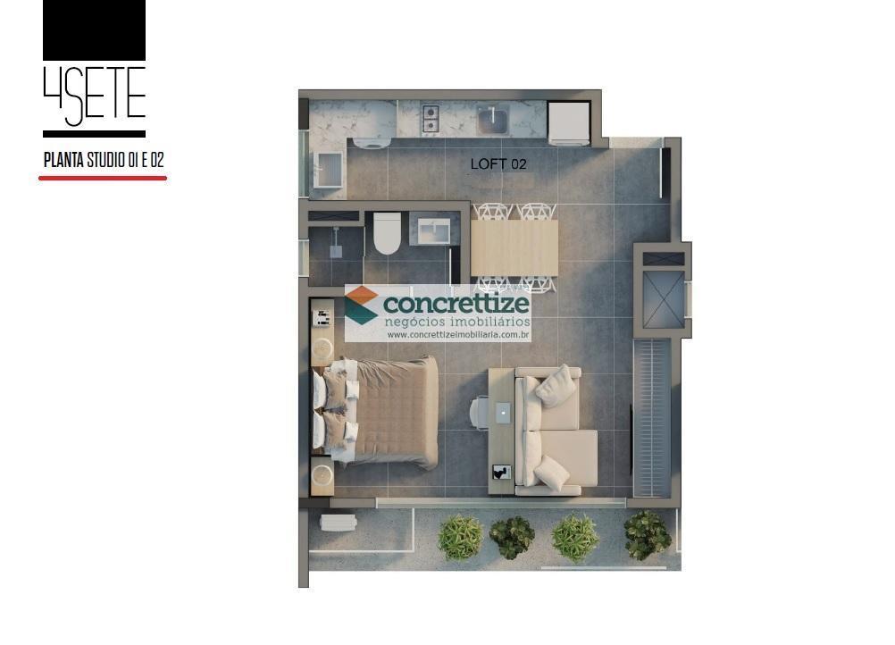 Apartamento, 1 quarto, 43 m² - Foto 3